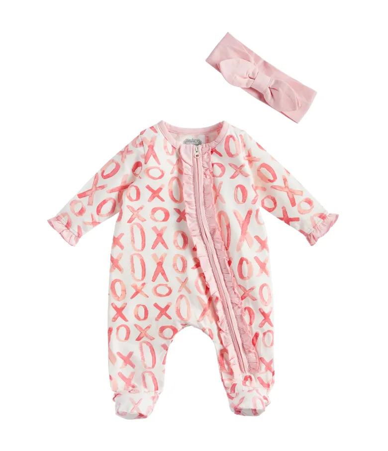 Mudpie X0X0 Baby Sleeper Set