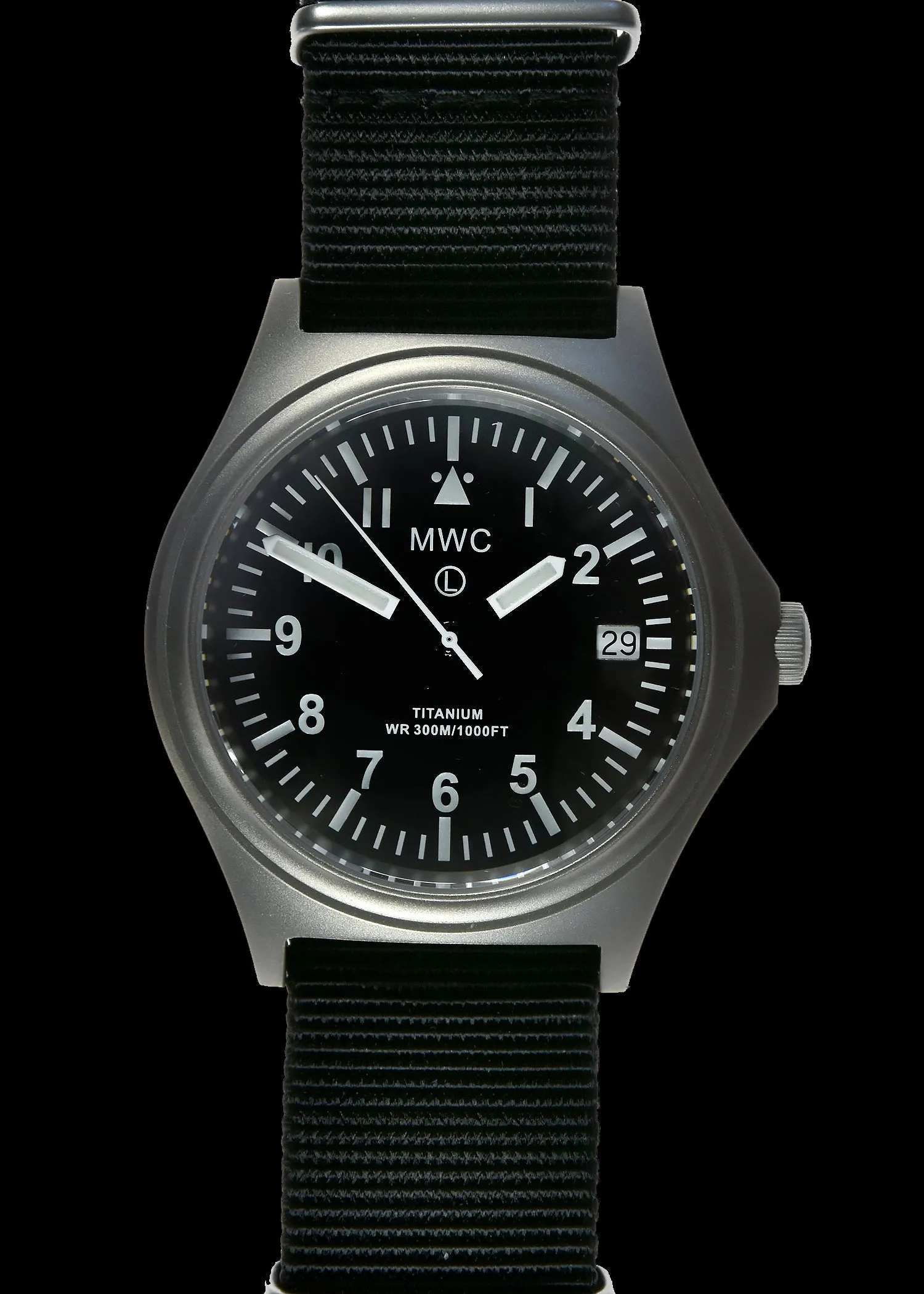 MWC 45th Anniversary Limited Edition Titanium Military Watch, 300m Water Resistant, 10 Year Battery Life, Luminova and Sapphire Crystal