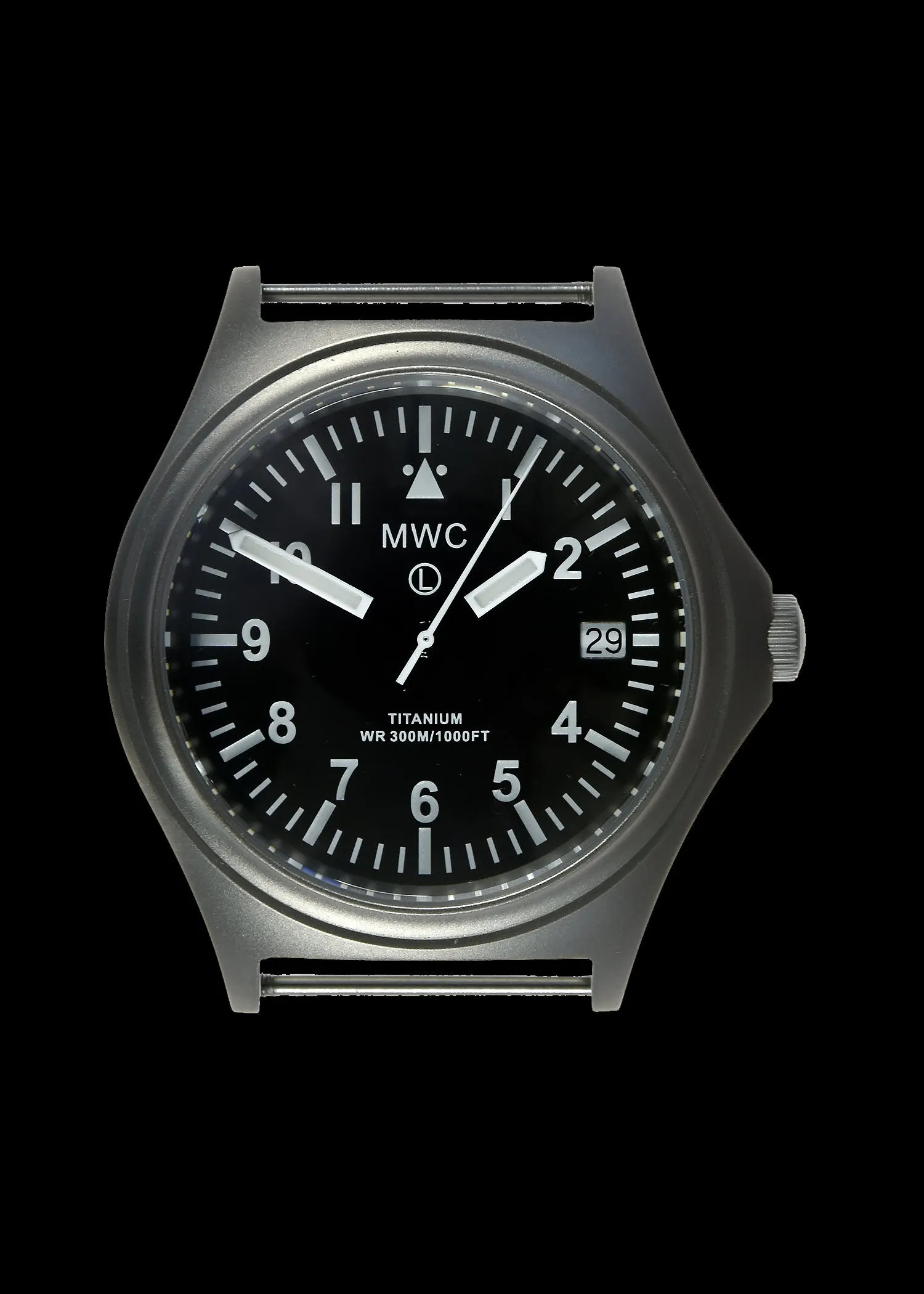 MWC 45th Anniversary Limited Edition Titanium Military Watch, 300m Water Resistant, 10 Year Battery Life, Luminova and Sapphire Crystal