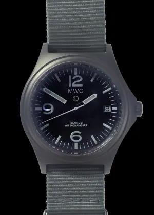 MWC Titanium Military Watch, 300m Water Resistant, Sapphire Crystal and 10 Year Battery Life - NATO NSN Number: 6645-99-847-7565