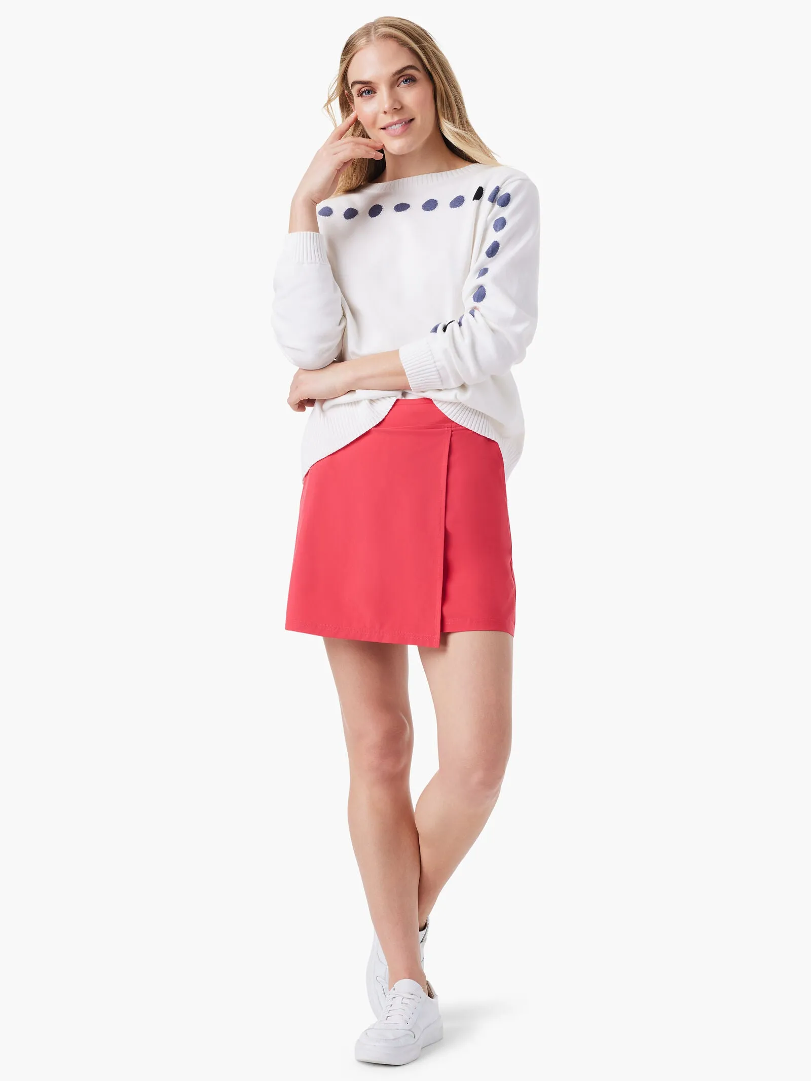 Nic   Zoe Back To Front Dotted Sweater