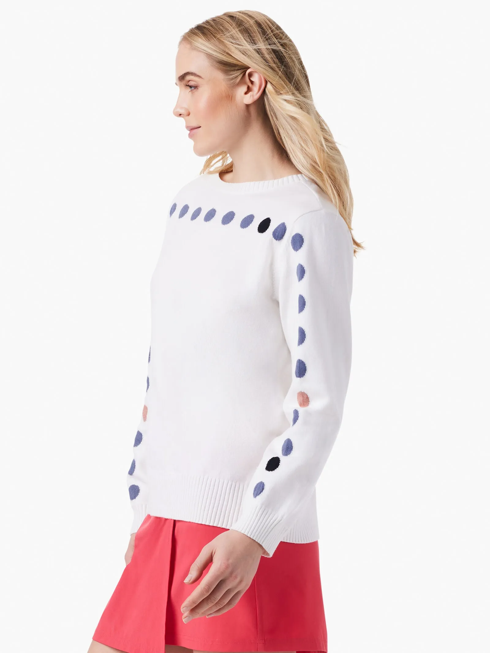 Nic   Zoe Back To Front Dotted Sweater