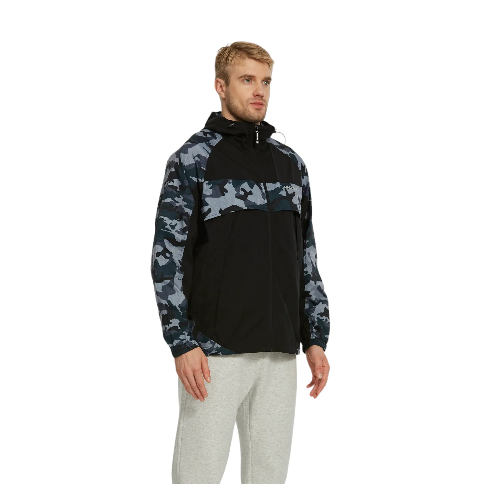 Northern Vintage Shell Jackets - loose fit -Black/Camo