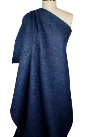 NY Designer Boiled Virgin Wool - Bright Navy