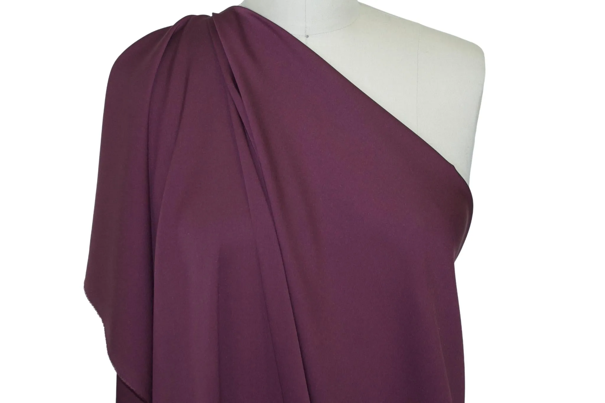 NY Designer Stretch Pongee Lining - Maroon