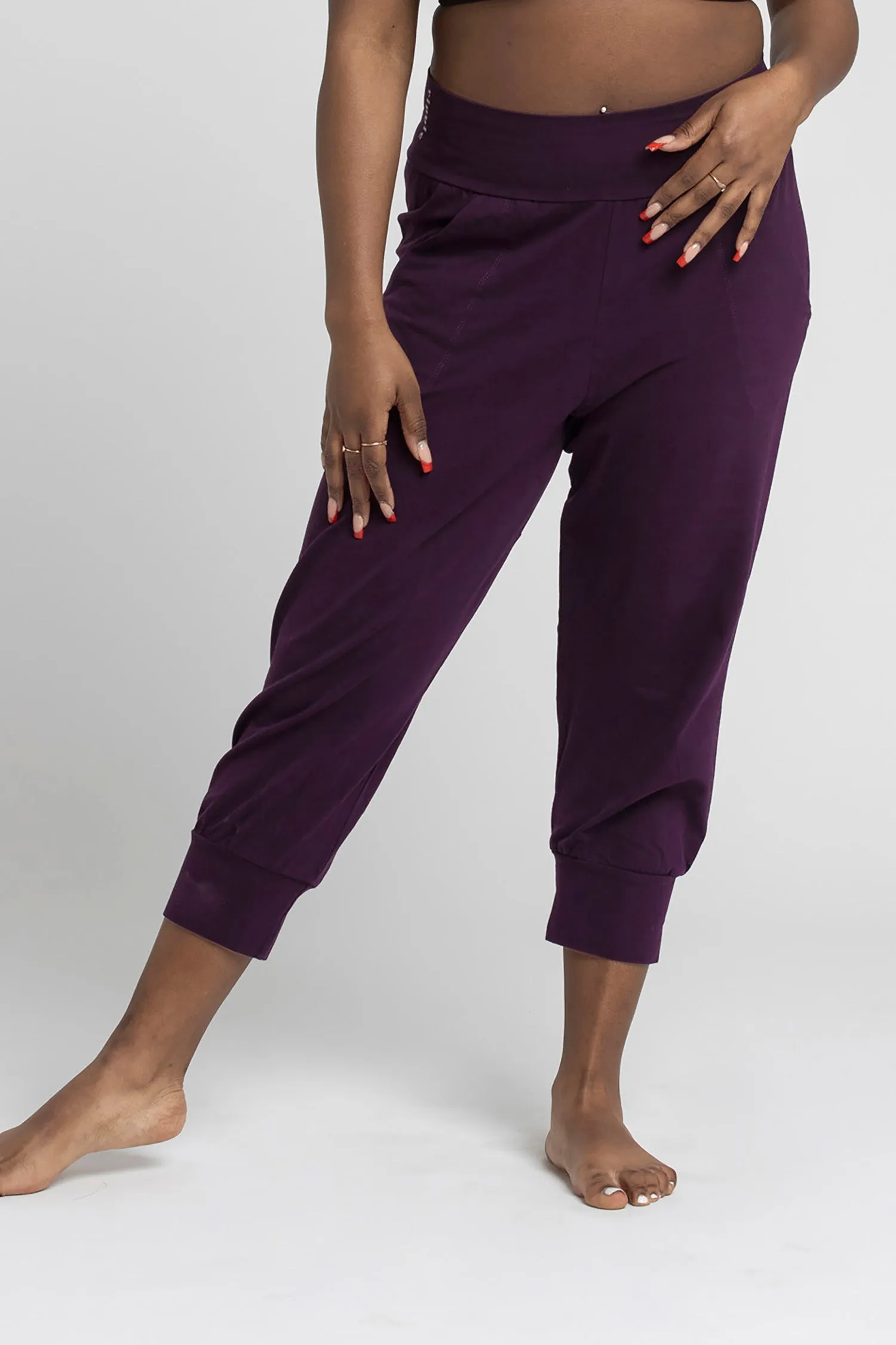 Organic Cotton Slouchy Capri Pants