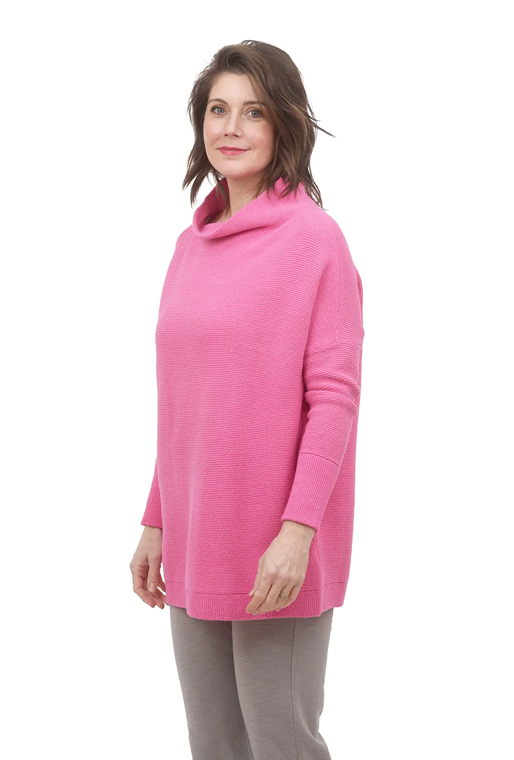 Ottoman Slouchy Sweater, Pink