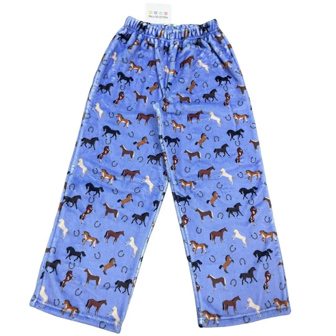 Plush Pants-Western Blue