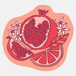 Pomegranate Sticker