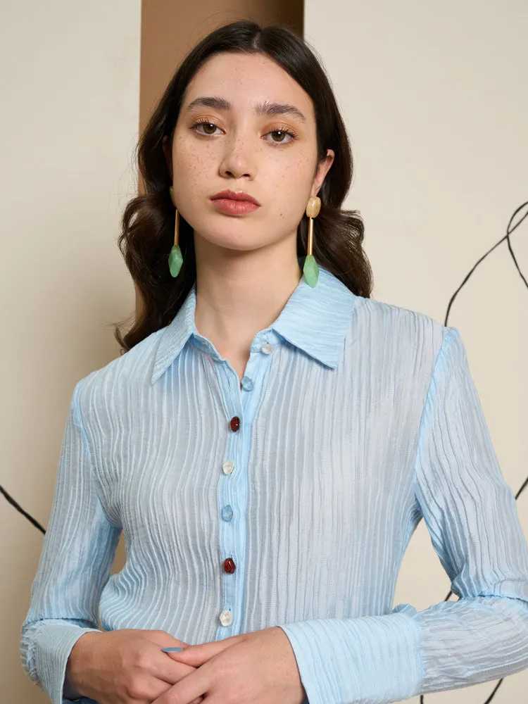 Prue Mixed Button Shirt