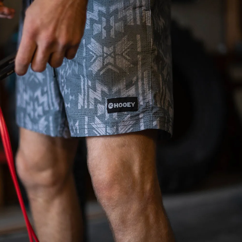 "Bigwake" Grey/Aztec Board Short