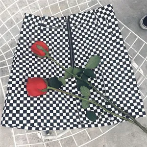 "CHECKERBOARD" SKIRT