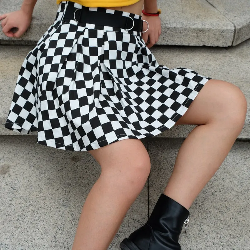 "CHECKERS" SKIRT