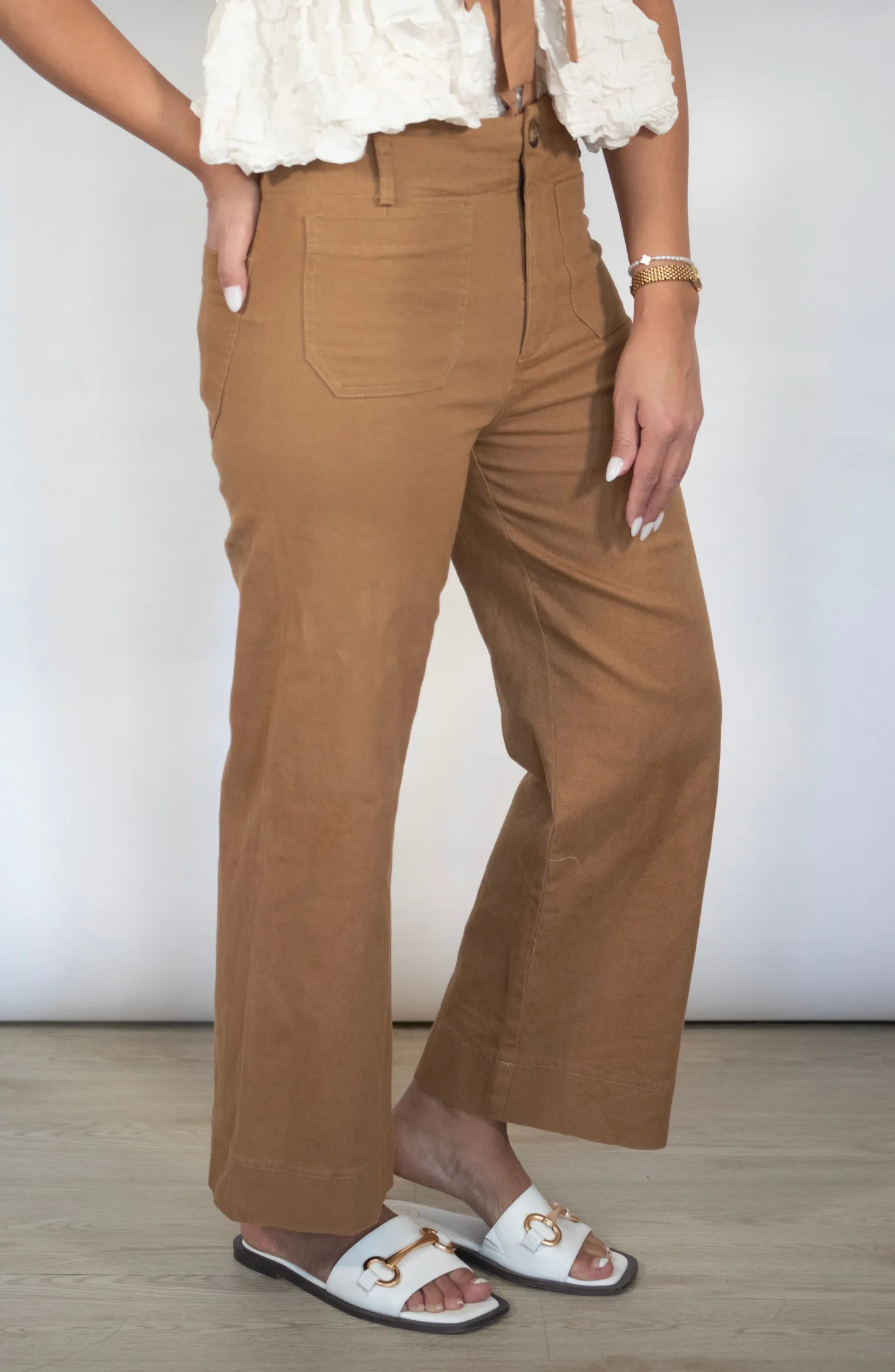 Ready For More Hazelnut Wide Leg Pants