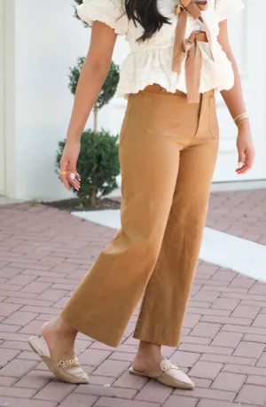 Ready For More Hazelnut Wide Leg Pants