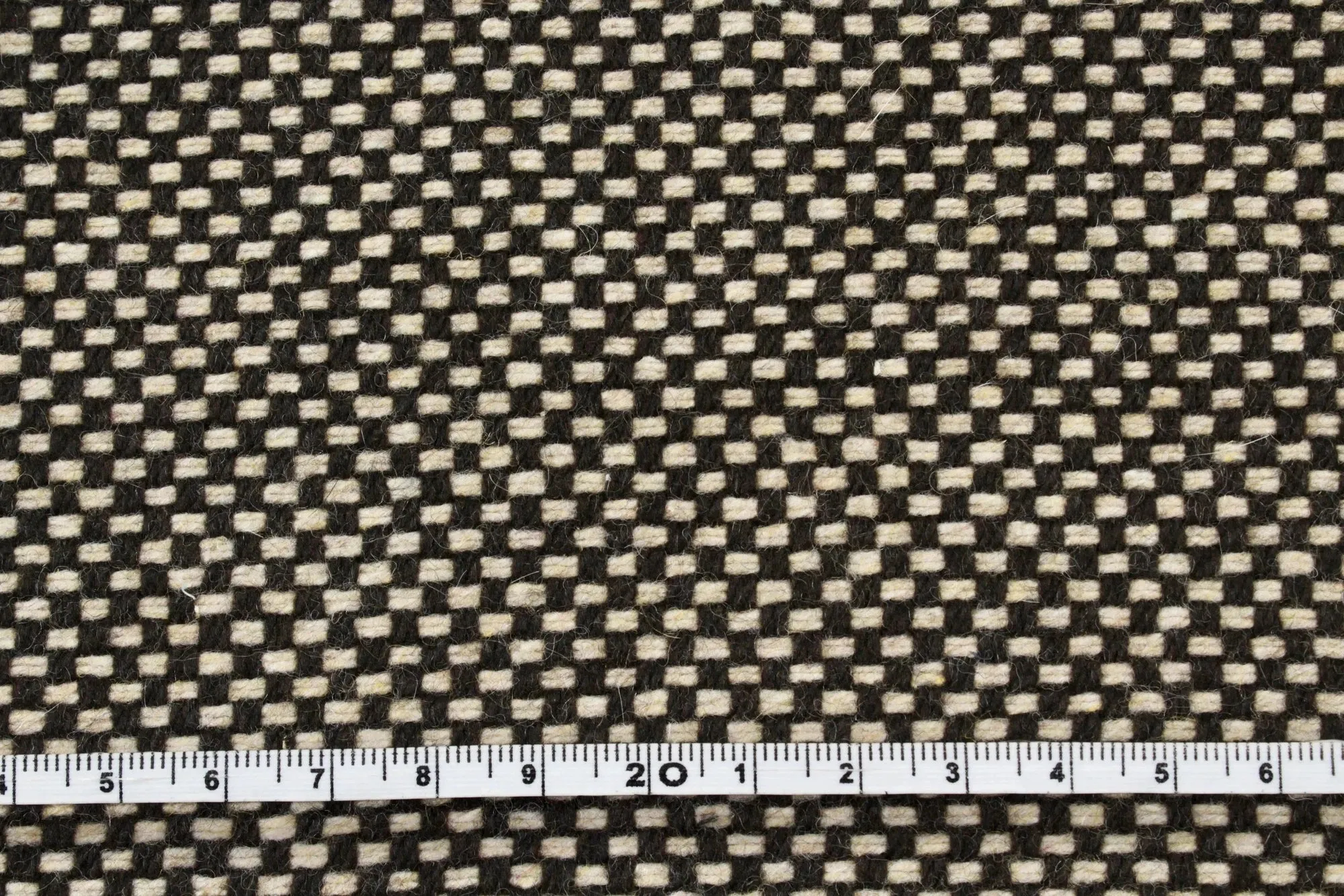 Recycled Wool Jacquard for Coats - Small Checks (1 METER REMNANT)