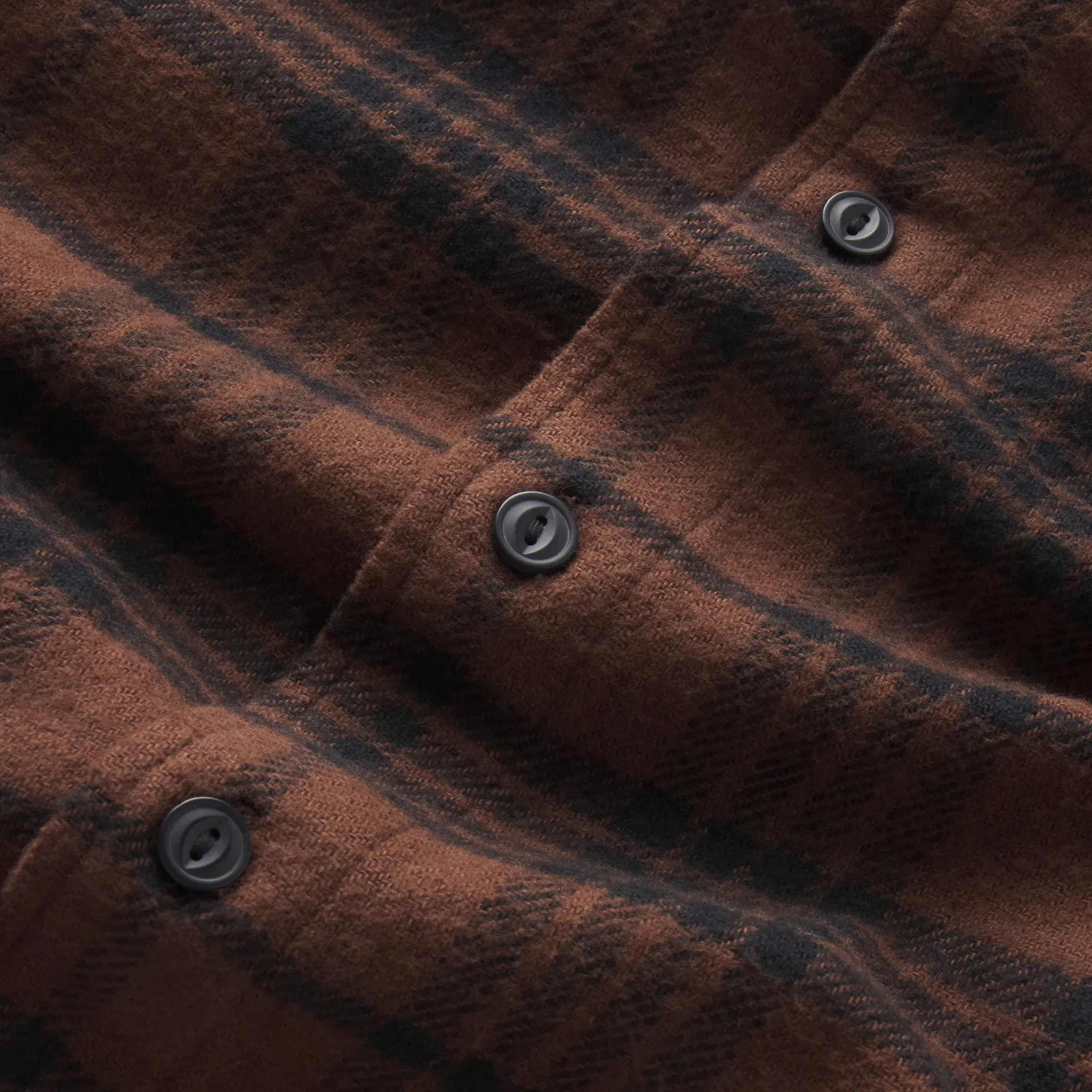 Scarboro Heritage Heavy Flannel - Dark Chocolate