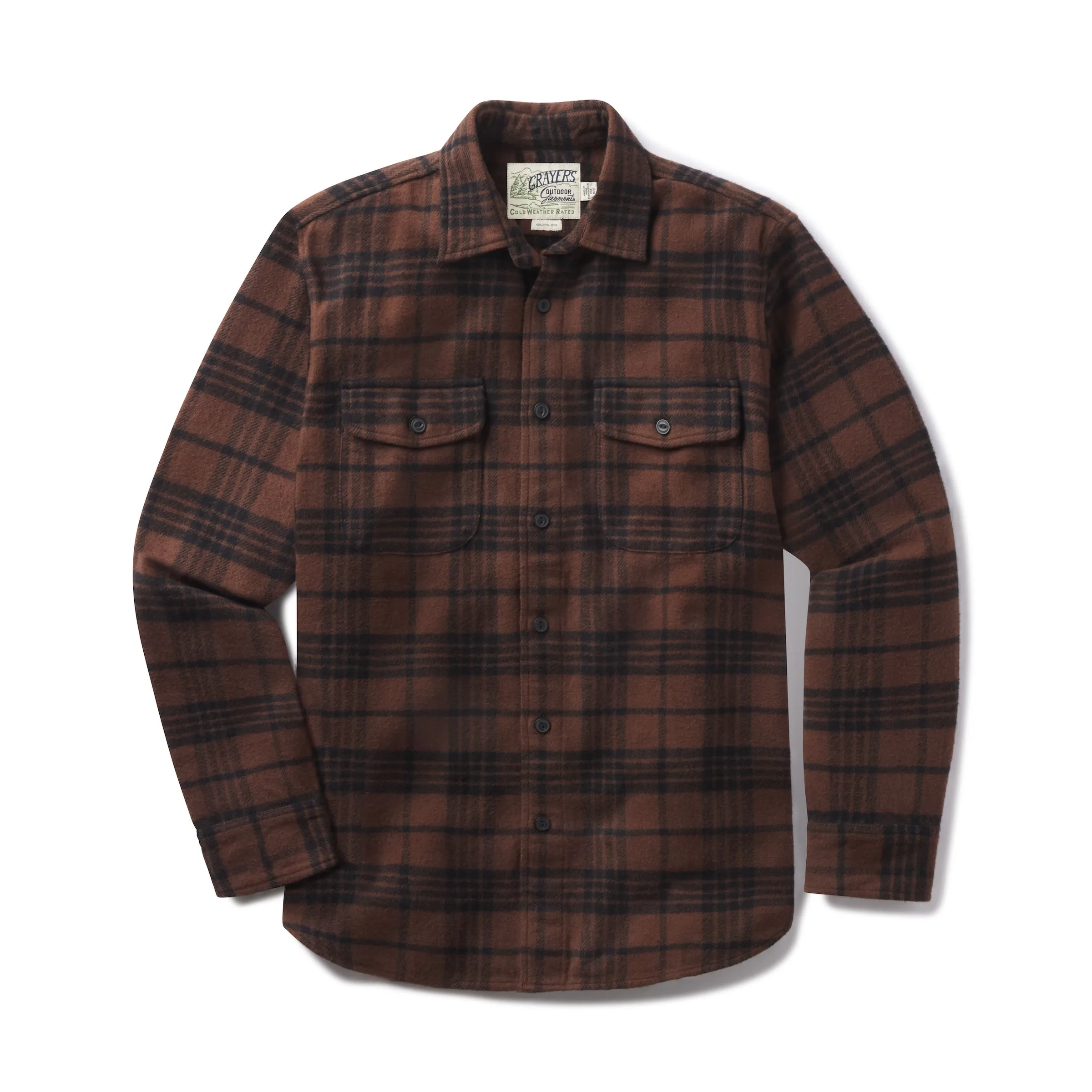 Scarboro Heritage Heavy Flannel - Dark Chocolate