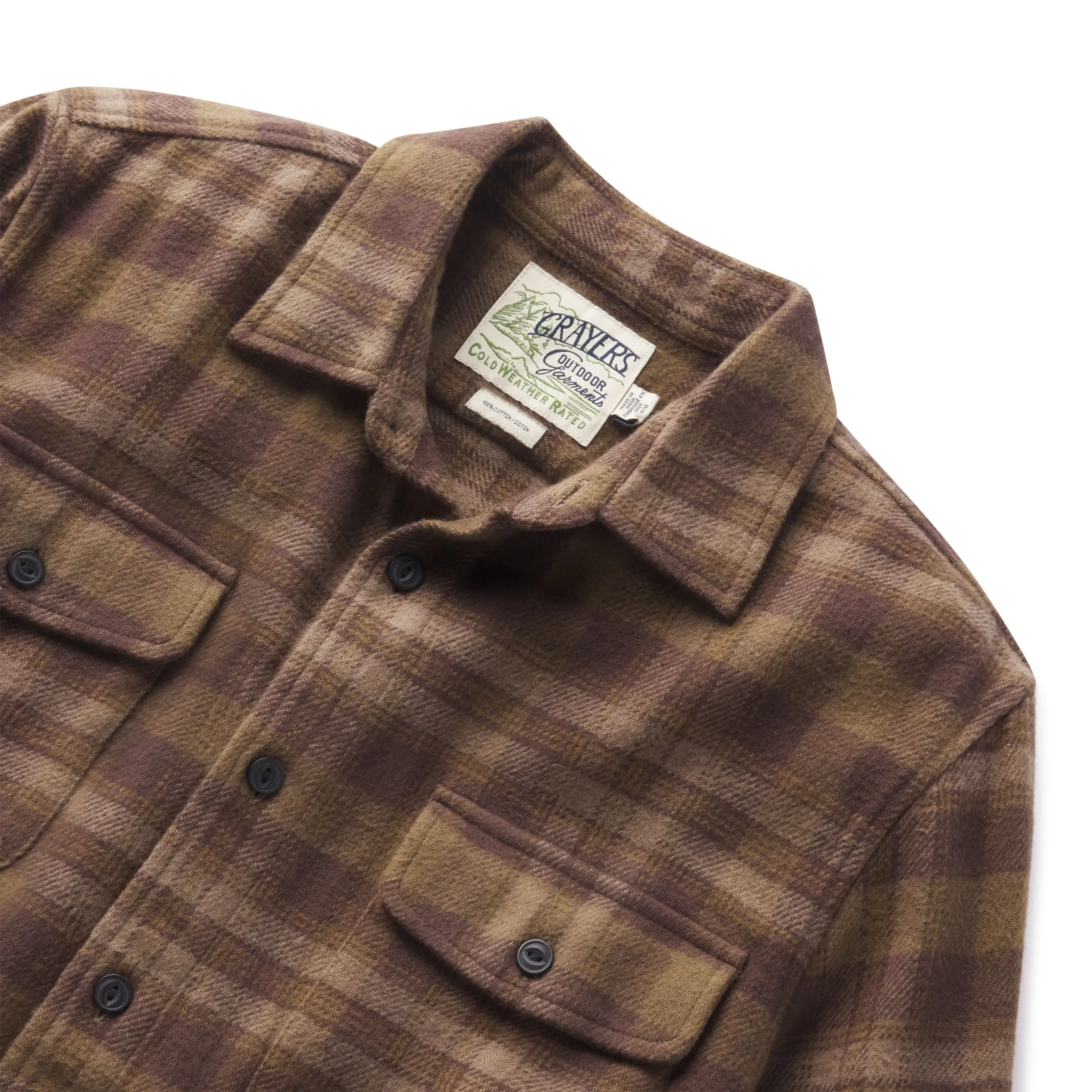 Scarboro Heritage Heavy Flannel - Olive Loden