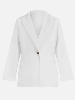 Single Button Lapel Blazer