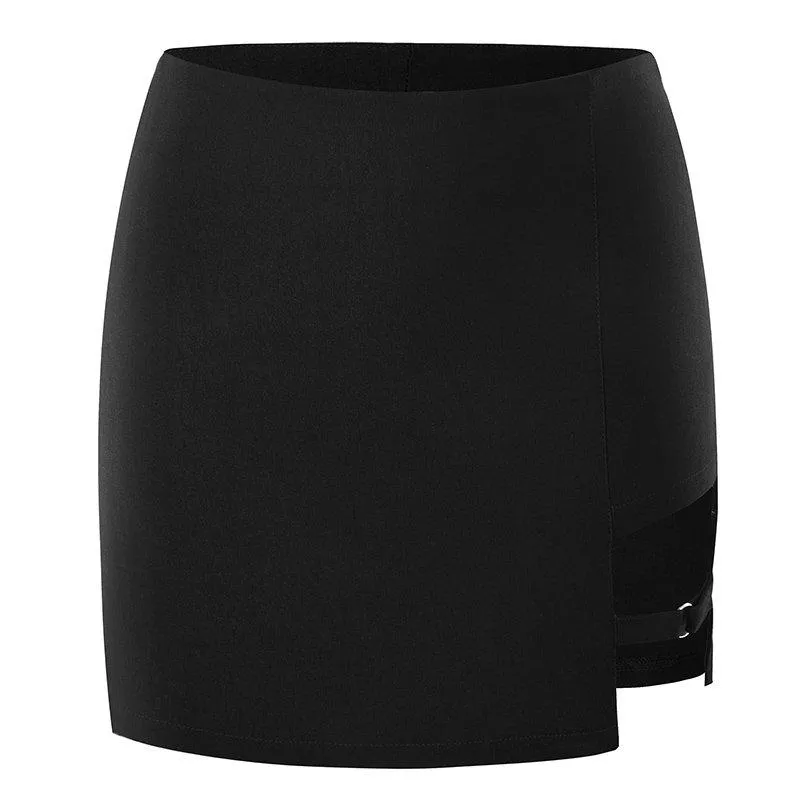 'Siren' O-ring cut out black skirt