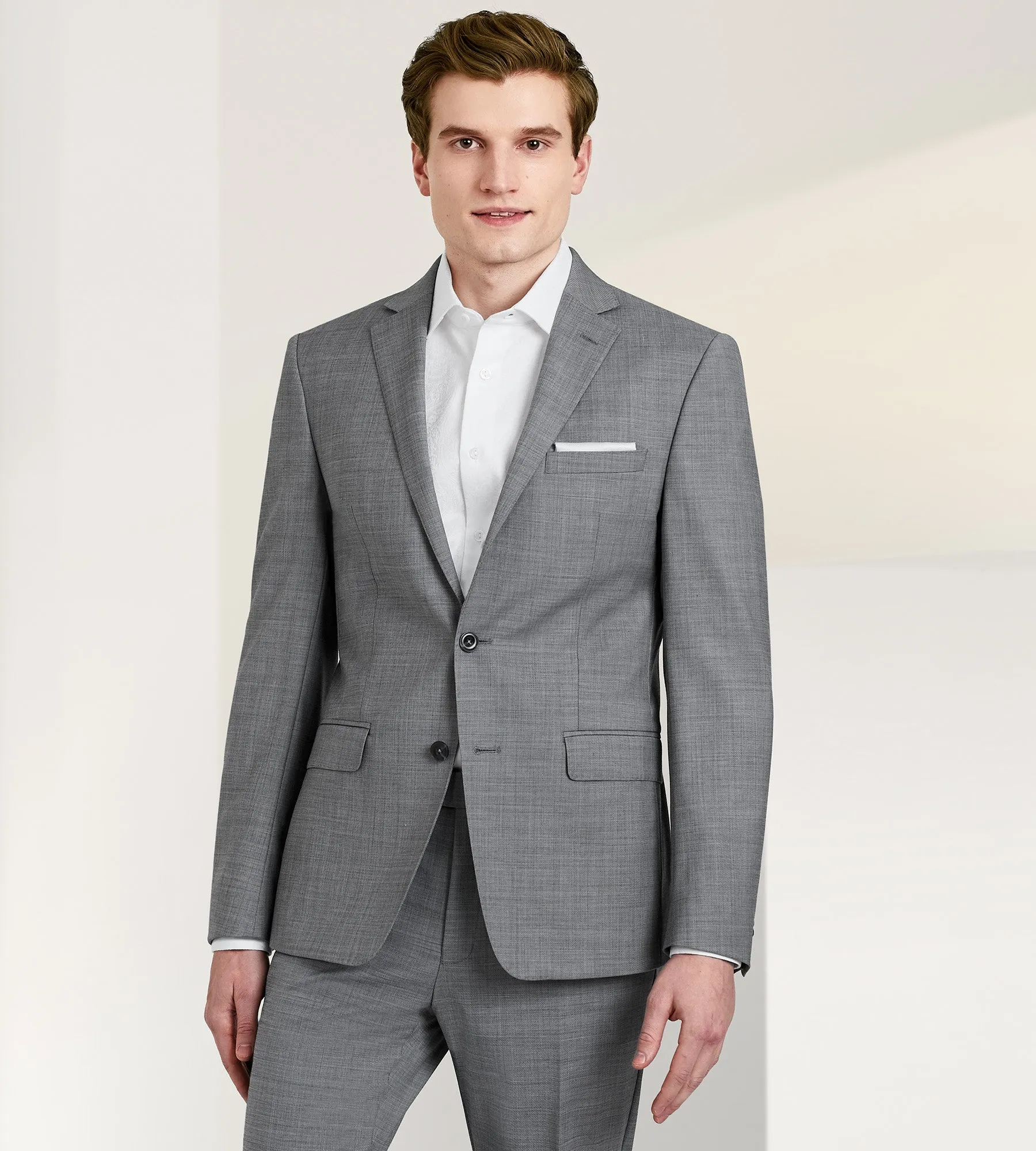 Slim Fit Stretch Solid Suit Separate Jacket