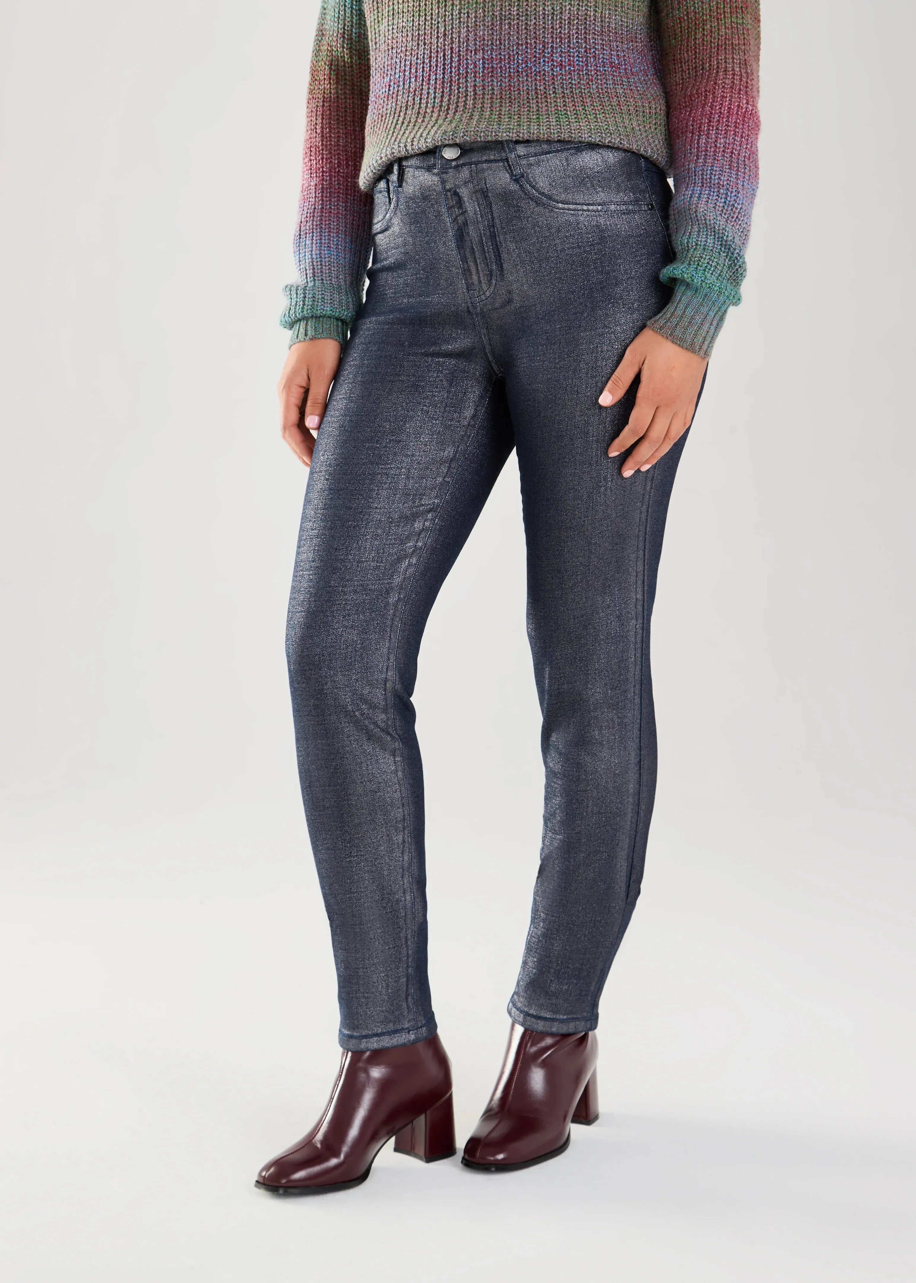 Suzanne Pencil Jean | Silver