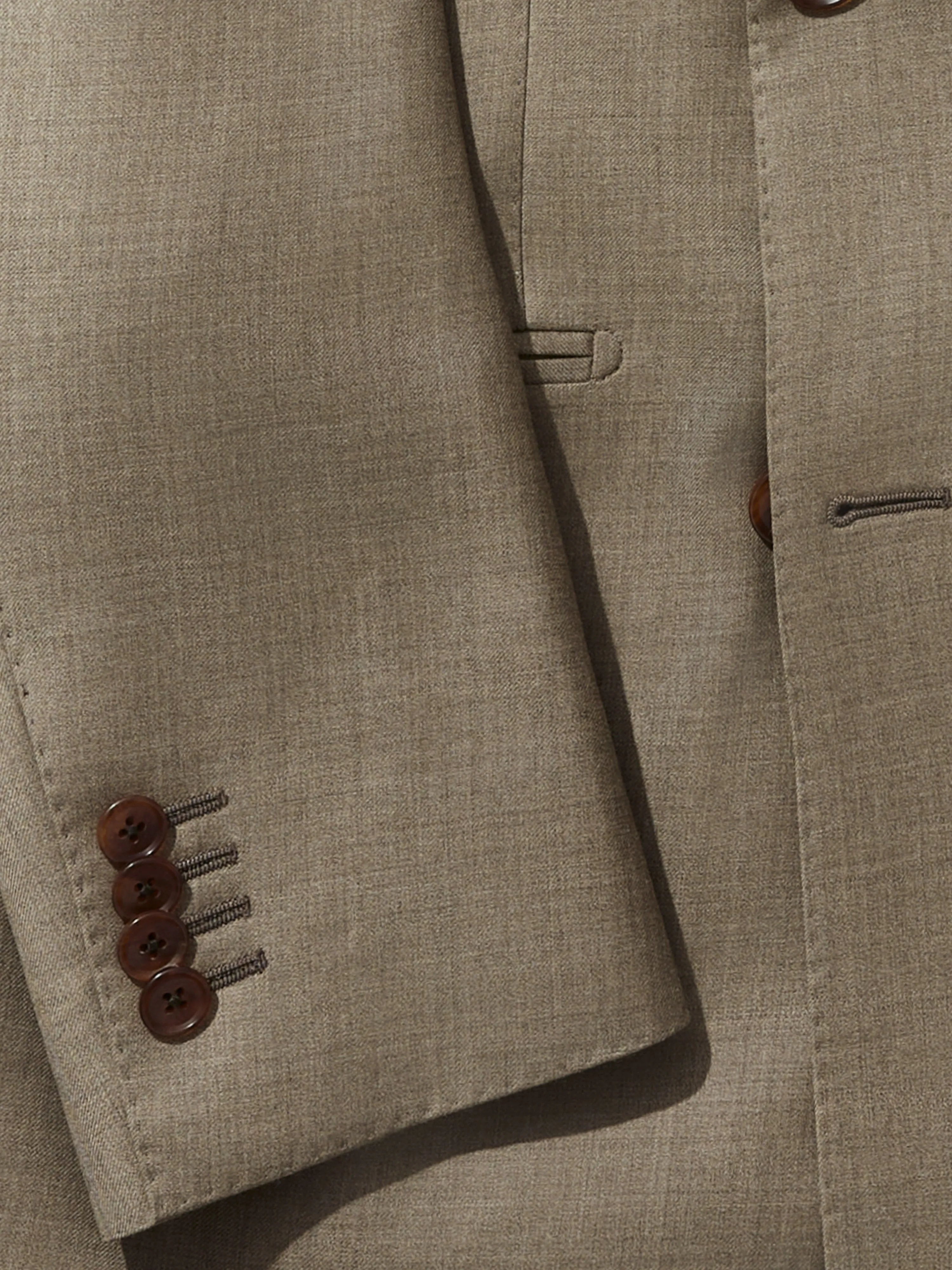 Taupe S130 Wool Jacket