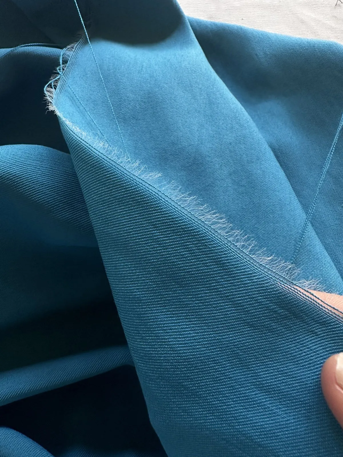 Teal Relaxed Viscose Suiting