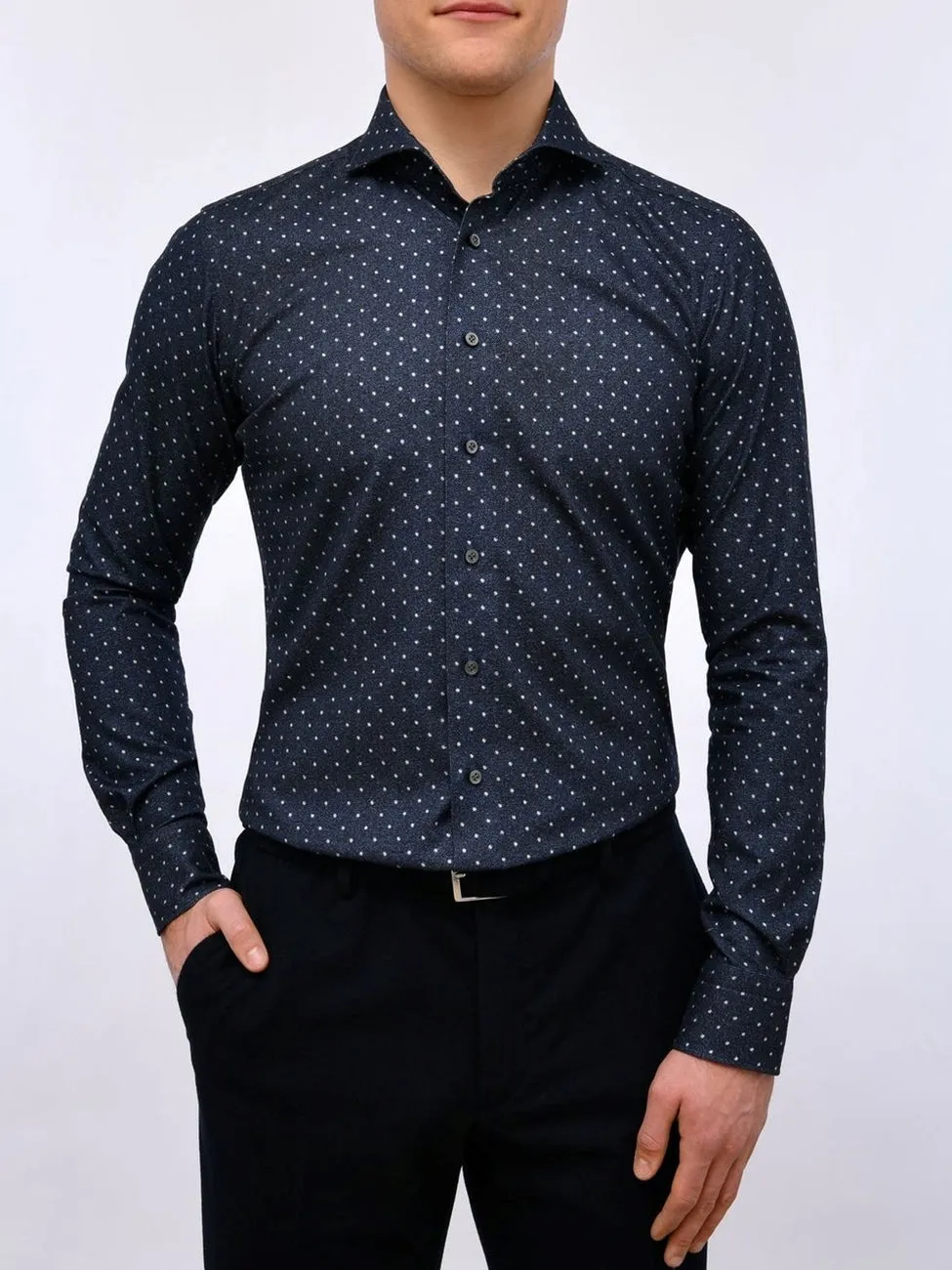 Twill Casual Shirt SF18177 Dark Blue