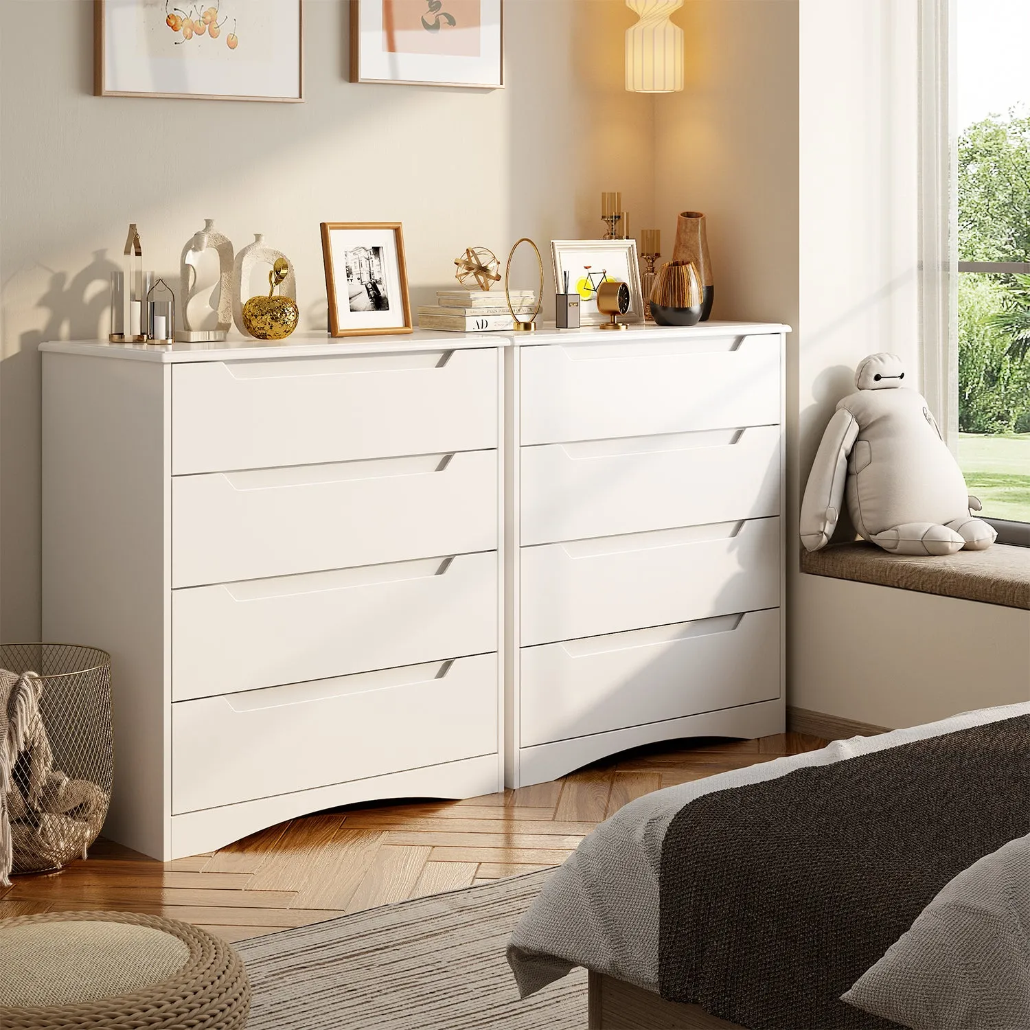 Victure AP22 4 Drawer Dresser with Large Storage Capacity