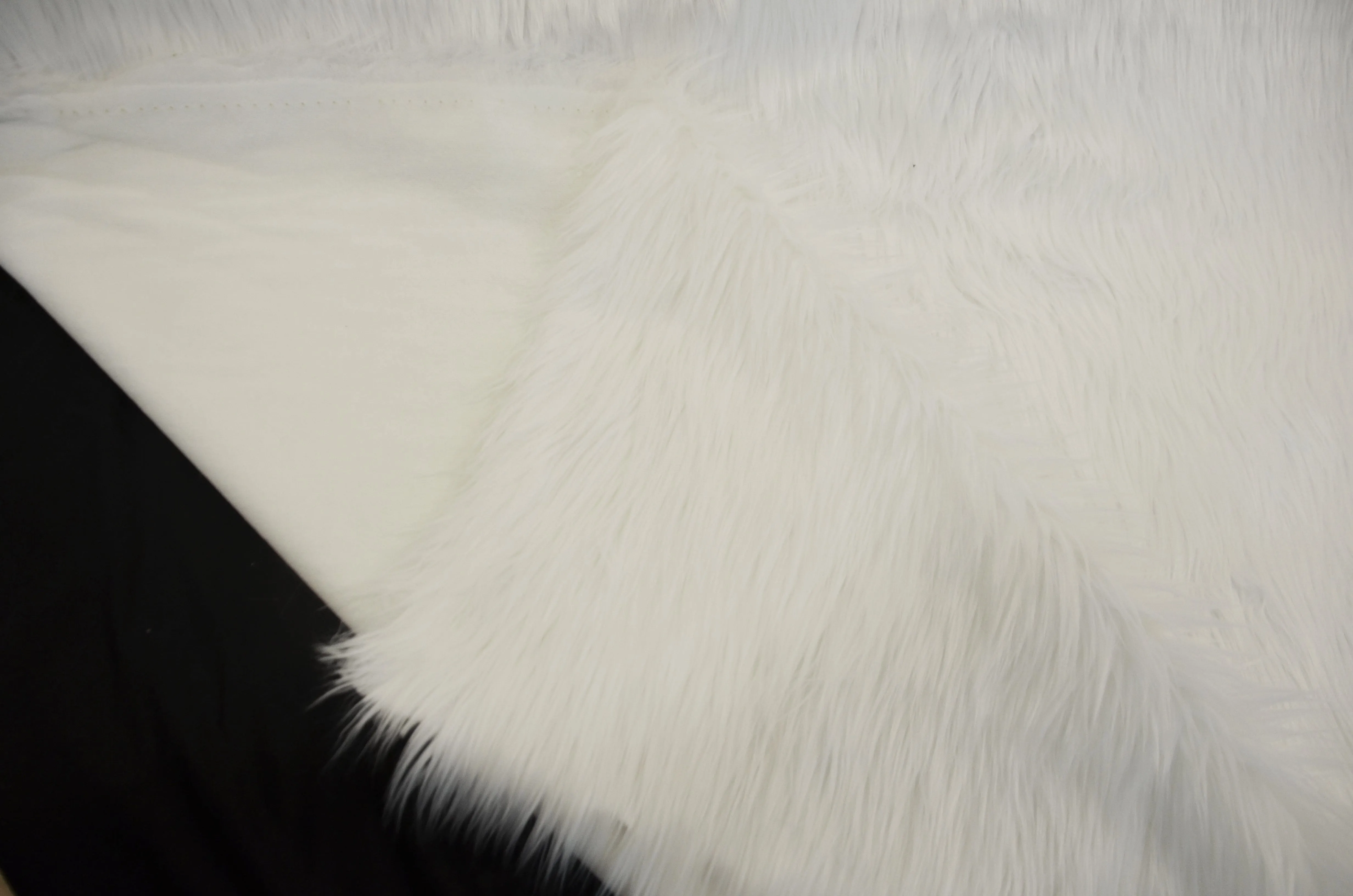 White Faux Fur 2" Pile | White Fur Fabric | Fursuit Fur | Fake Fur Fabric | Costume & Cosplay Fur Fabric | Long Pile Faux Fur | White Shag |