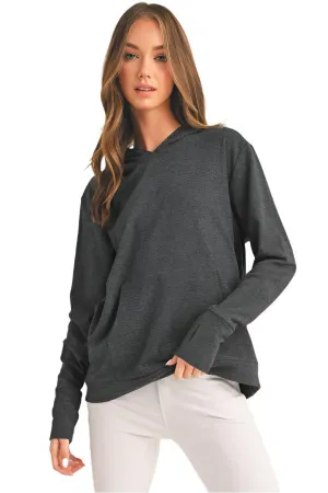 Women's Hoodie Ultra Soft Brushed Viscose from Bamboo Jacket with Thumb Holes